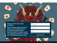 Tablet Screenshot of dinoduel.com